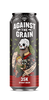 Against the Grain Brewery's {"id":32,"brewery_id":154,"name":"35K","image":"35k.png","slug":"against-the-grain-brewery\/35k","calories":null,"abv":"7","ibu":null,"type":"Ale","style":"Stout","description":"Not your typical \u201cJelly of the Month Club\u201d beer. Dark roasted malt and bittersweet cocoa and coffee flavor and aroma burst from this pitch black milk stout. The full body and sweetness are derived from the addition of lactose (aka milk sugar) which is not fermentable by beer yeast. A healthy dose of English Kent Goldings hops provides a counterpoint to this ale\u2019s rich and complex maltiness.","available":"All Year","created_at":null,"updated_at":null,"traits":[{"id":1049,"beer_id":32,"trait":"hop","value":"English Kent Golding","created_at":null,"updated_at":null},{"id":1050,"beer_id":32,"trait":"adjunct","value":"Lactose","created_at":null,"updated_at":null}]}