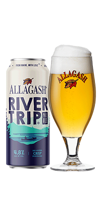 Allagash Brewing Company's {"id":46,"brewery_id":7,"name":"River Trip","image":"river-trip.png","slug":"allagash-brewing-company\/river-trip","calories":null,"abv":"4.8","ibu":null,"type":"Ale","style":"Pale Ale","description":"From rafting through rapids to relaxing in an inflatable pool, River Trip Pale Ale pairs perfectly with any outing. We brew this refreshing pale ale with coriander and dry hop it for crisp notes of citrus and melon.","available":"All Year","created_at":null,"updated_at":null}