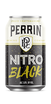 Perrin Brewing Company's {"id":319,"brewery_id":68,"name":"Nitro Black","image":"nitro-black.png","slug":"perrin-brewing-company\/nitro-black","calories":null,"abv":"5.8","ibu":null,"type":"Ale","style":"Nitro Dark Ale","description":"Nitro Black has a smooth and creamier mouthfeel than traditional Black Ale. With a light body and full flavors of roasted coffee and light chocolate.","available":"All Year","created_at":null,"updated_at":null}