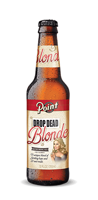 Point Brewery's {"id":402,"brewery_id":97,"name":"Drop Dead Blonde","image":"drop-dead-blonde.png","slug":"point-brewery\/drop-dead-blonde","calories":null,"abv":"4.1","ibu":8,"type":"Ale","style":"Blonde Ale","description":"Highlights of sweetness and smoothness reveal the character of Point Drop Dead Blonde Ale. The invigorating flavors are captured and revealed with an alluring aroma \u2013 promising a refreshingly different 110 calorie beer moment \u2013 stimulating in its freshness and newness. A unique blend of Sterling hops and 2-row malts unleash a balanced character with layers of flavor \u2014 bright and refreshing.","available":"All Year","created_at":null,"updated_at":null,"brewery":{"id":97,"user_id":null,"name":"Point Brewery","slug":null,"logo":null,"description":null,"website":null,"address":null,"facebook_url":null,"twitter_url":null,"instagram_url":null,"created_at":null,"updated_at":null}}