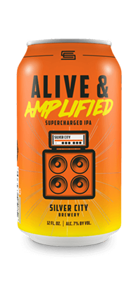 Silver City Brewery's {"id":374,"brewery_id":89,"name":"Alive and Amplefied","image":"alive-amplified.png","slug":"silver-city-brewery\/alive-and-amplified","calories":null,"abv":"7","ibu":65,"type":"Ale","style":"IPA","description":"The hoppiest beer Silver City Brewery has ever concocted, Alive & Amplified debuts our all-new, proprietary \u201cHop Amplifier\u201d process to extract as much flavor and aroma as possible from the sacred fruit through every stage of the brew. Incorporating Citra, Mosaic, Chinook, Centennial, and Galaxy hops, bold pine and citrus flavors pleasantly overwhelm the palate with an electrifying bitterness and a sweet, juicy dankness on the nose. All of this glorious hop flavor is contained within a shiny, golden liquid with just enough malt to provide substance, while keeping things vibrant and nimble enough that you can shred all night long.","available":"All Year","created_at":null,"updated_at":null,"brewery":{"id":89,"user_id":null,"name":"Silver City Brewery","slug":null,"logo":null,"description":"For most in the Puget Sound, when you look west at the Olympic Mountains you're looking right at the \"Silver City\". The convergence point right before you jump off into the wilderness of the Olympic National Forest on your way to the Pacific Ocean, resting between the edge of the Puget Sound and the base of the Olympic Mountains, rests Silver City. This Urban-Suburban experience is a sweet brewer's mash of Seattle city life and breathtaking outdoor adventure, all within ones reach. Beer, well made, brings the people of the \"Silver City\" together in celebration of having it all.","website":"https:\/\/www.silvercity.beer\/","address":"206 Katy Penman<br>\r\n\r\nBremerton, WA 98312","facebook_url":null,"twitter_url":null,"instagram_url":null,"created_at":null,"updated_at":null}}