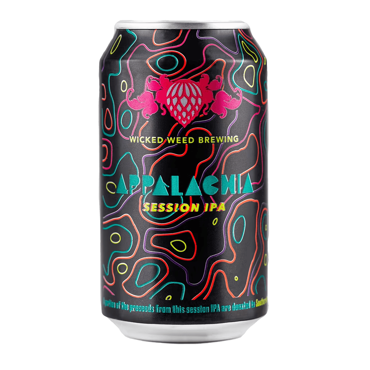 Wicked Weed Brewing's {"id":522,"brewery_id":146,"name":"Appalachia","image":"appalachia.png","slug":"wicked-weed-brewing\/appalachia","calories":null,"abv":"4.7","ibu":null,"type":"Ale","style":"Session IPA","description":"This easy-drinking session IPA boasts huge hop flavor and aroma from Amarillo, Citra, Mosaic, and Motueka hops, with low bitterness and low ABV. Additionally, a portion of proceeds from this session IPA benefit the Southern Appalachian Highlands Conservancy, which protects our mountains and water.","available":"All Year","created_at":null,"updated_at":null,"brewery":{"id":146,"user_id":null,"name":"Wicked Weed Brewing","slug":null,"logo":null,"description":"Wicked Weed was imagined, created, and brought to life by the Dickinsons and the Guthys; two families that have been lifelong friends, each bringing a unique skill to the collective ownership team.\r\n\r\n","website":"https:\/\/www.wickedweedbrewing.com\/","address":"91 Biltmore Ave.<br>\r\nAsheville, NC 28801","facebook_url":null,"twitter_url":null,"instagram_url":null,"created_at":null,"updated_at":null}}
